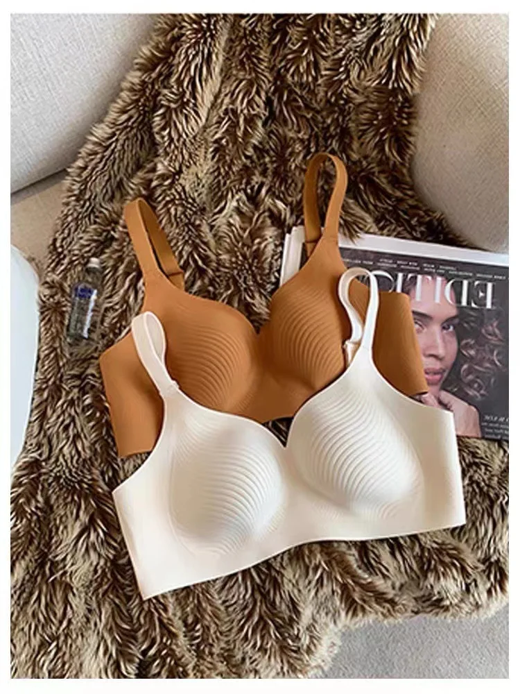 Soft Support No Mold Cup Big Breasts Small Underwear Women Underwears Auxiliary Breasts Sagging-proof Large Size Bra Bralette