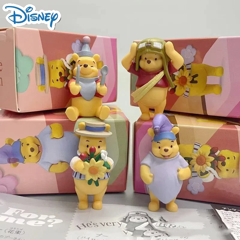 4 stücke Disney Nette Winnie The Pooh Desktop Ornament Kreative Kinder Schlafzimmer Auto Desktop Dekoration Ornament Dekorationen