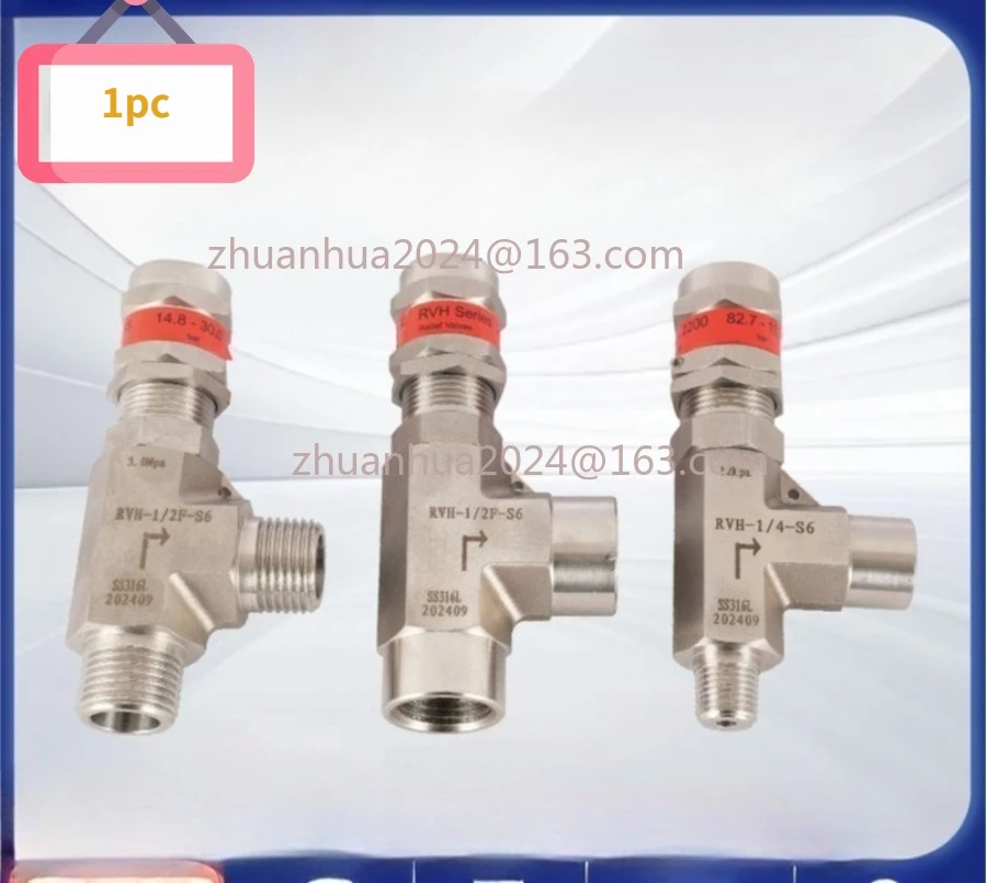 

1/8" 1/4" 3/8" 1/2" 3 6 8 10 12 mm Compression Union 316 Stainless Steel Adjustable Spring Pressure Relief Safety Valve