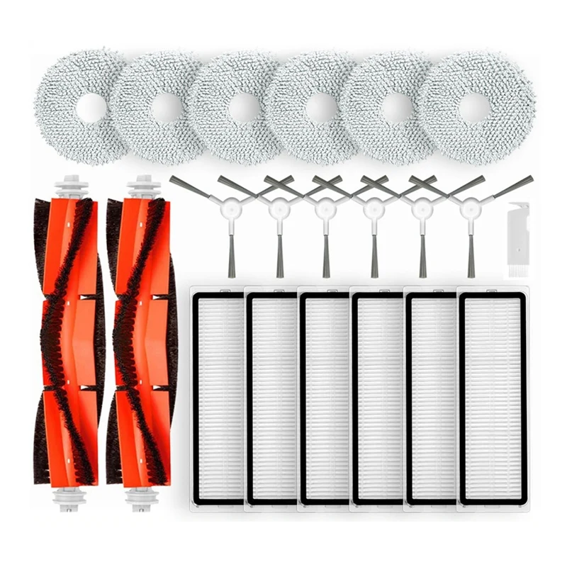 ل شاومي روبوت فراغ S10 + / S10 زائد قطع الغيار الملحقات الرئيسية فرشاة الجانب فرشاة Hepa تصفية ممسحة خرقة القماش