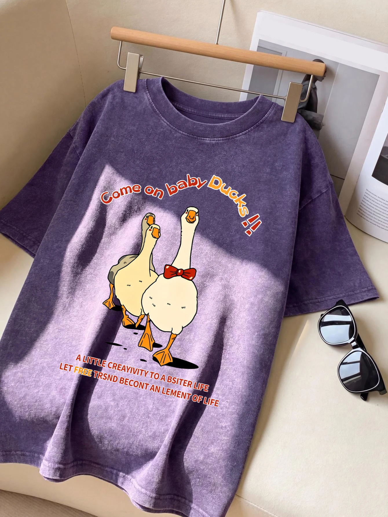 Baby Clothing Wash - T-shirt retrò lavata con stampa Come