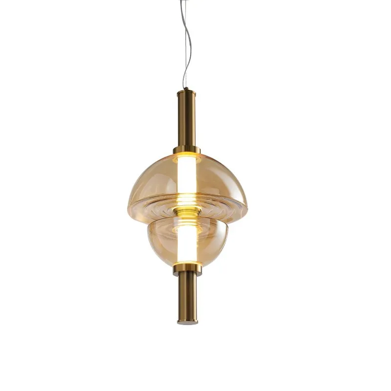

Nordic simple restaurant lights post-modern bar entrance window glass chandelier