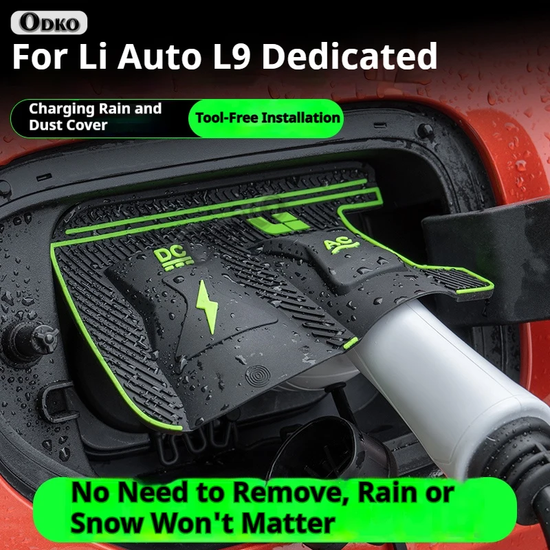 For Li Auto L6 L7 L8 L9 ONE Dedicated New Energy Car Charging Port Waterproof Protector Cover Gun Rain Cover