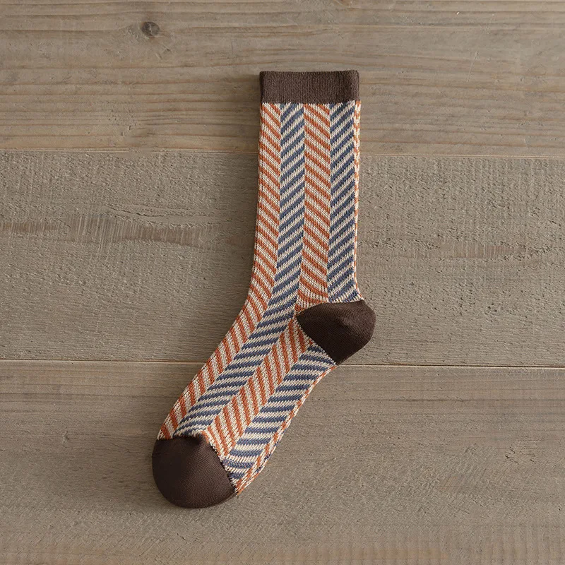 

Warm Middle Socks Warm Cotton Long Socks Comfortable Fashion Socks Thickened For Outdoor Fall Indoor