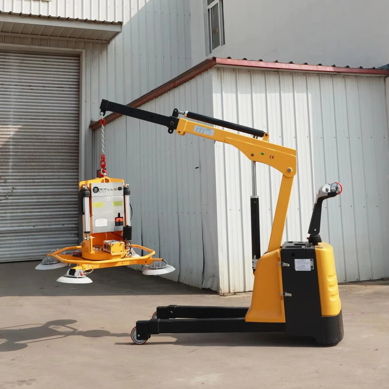 

400-1200KG Load Capacity Vacuum Suction Cup Lifter For Workshop Glass Wood Board Marble Handling