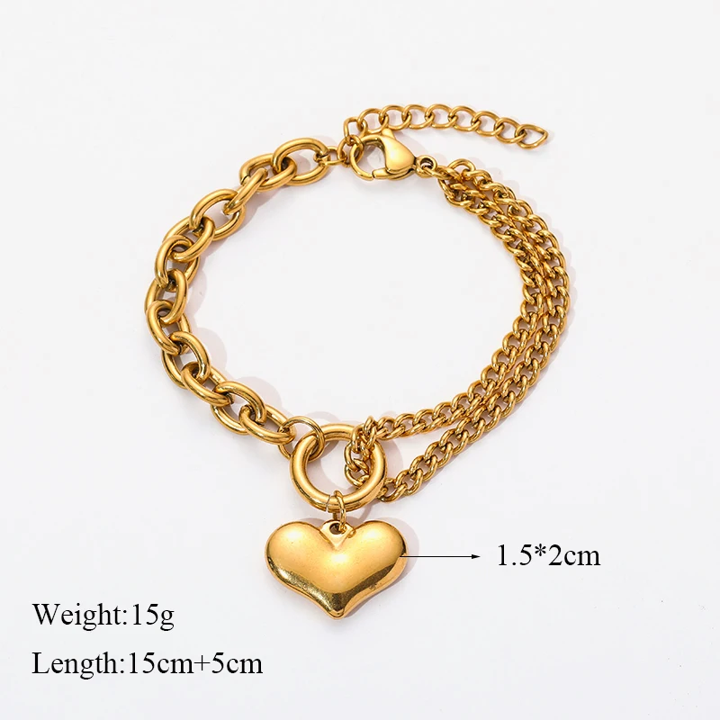 EILIECK 316L Edelstahl Goldfarbenes Porträt-Münz-Charm-Armband Trendiges Handgelenk-Schmuckstück für Frauen und Mädchen als Urlaubsgeschenk – Detail 7