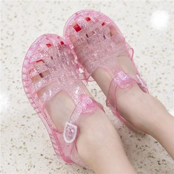 Jelly Sandals for Girls,Closed Toe Princess Costume Summer Dress Shoes Beach Flat Sandals for Toddler/Little Kid/Big Kid