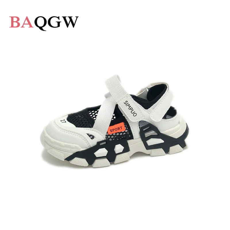 Summer Children Mesh Sports Shoes Bright Candy Color Girls Fashion Casual Hollow Out Sandals Breathable Kids Cool Beach Shoes