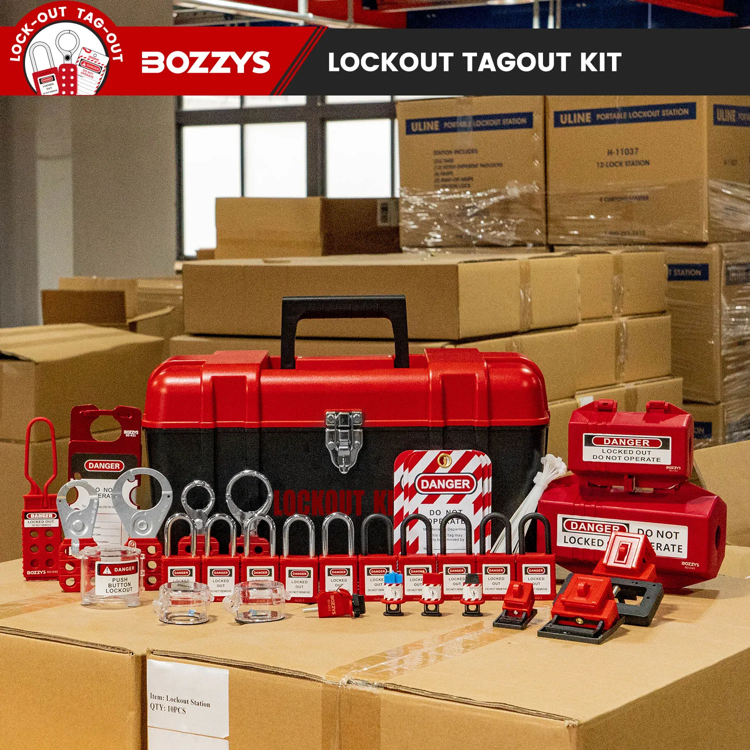 Personal Maintenance Electrical Lockout Tagout kit 27 Pack Lock Out Tag Out to Prevent Accidental Operation