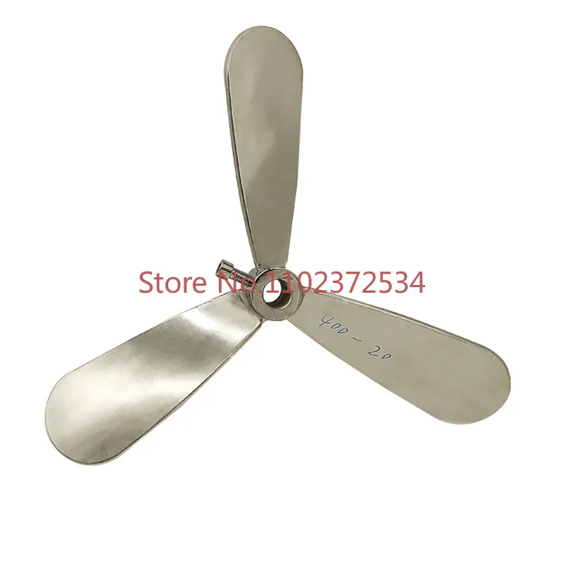 

304 stainless steel impeller mixer paddle three-blade propulsion folding electric mixer impeller dispersion disc