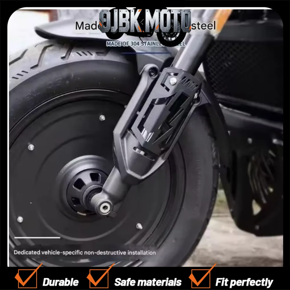 For VOGE CU625 CU525 CU250, modify the front shock absorber with a blacked-out protective cover and shock absorber accessories.