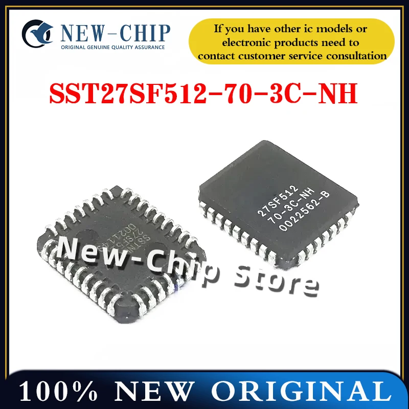 

2PCS-50PCS/LOT SST27SF512-70-3C-NH SST27SF512 PLCC-32 New original