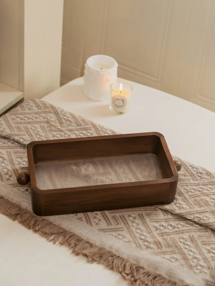 

Элегантный деревянный органайзер Batoom для масок и косметики: настольный контейнер для хранения с высокой эстетической ценностью