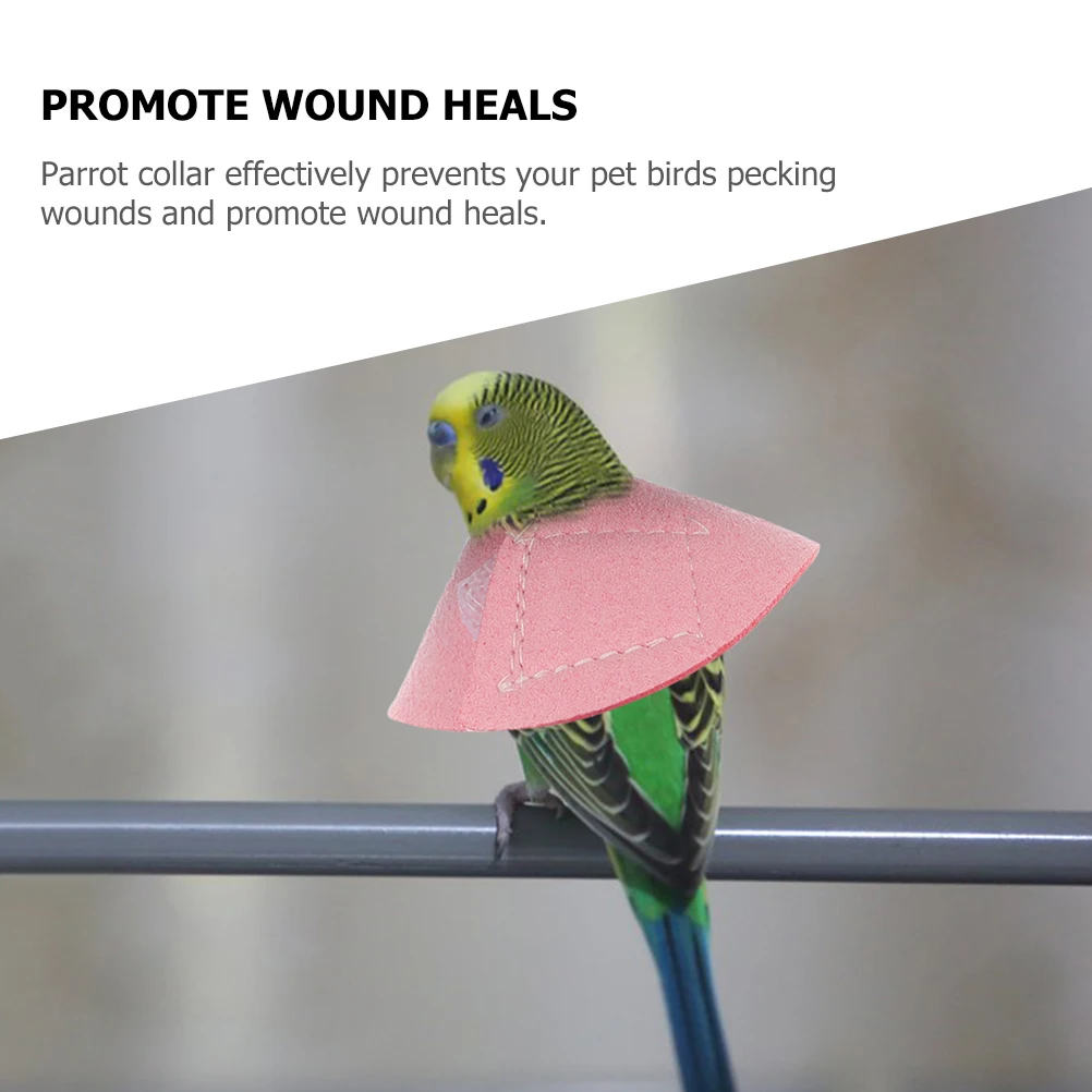 

Parrot Anti Biting Collar Protective Neckwear Prevent Pecking Wounds Bird Cones Pet Accessories Safe for Birds