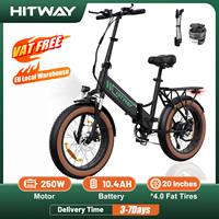 HITWAY Electric bike 20 *-inch foldable bike, City MTB, electric bike, Lithium battery 48V10.4AH