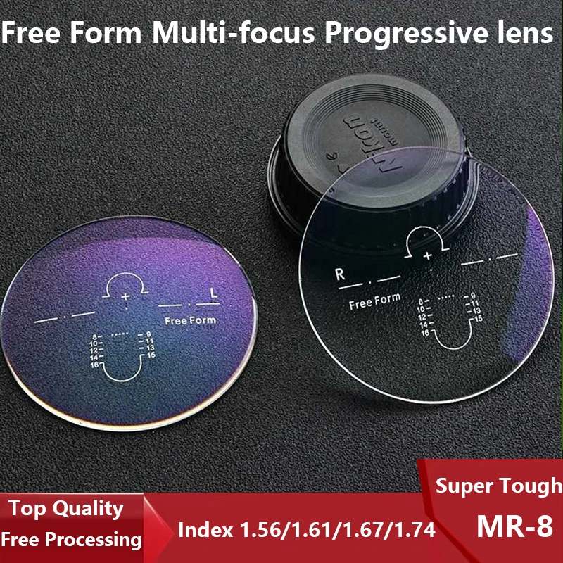 

Multifocal Progressive Thin Prescription Lens 1.56 1.61 1.67 1.74 Anti Blue Light Digital Super Tough Optical Astigmatism Lenses