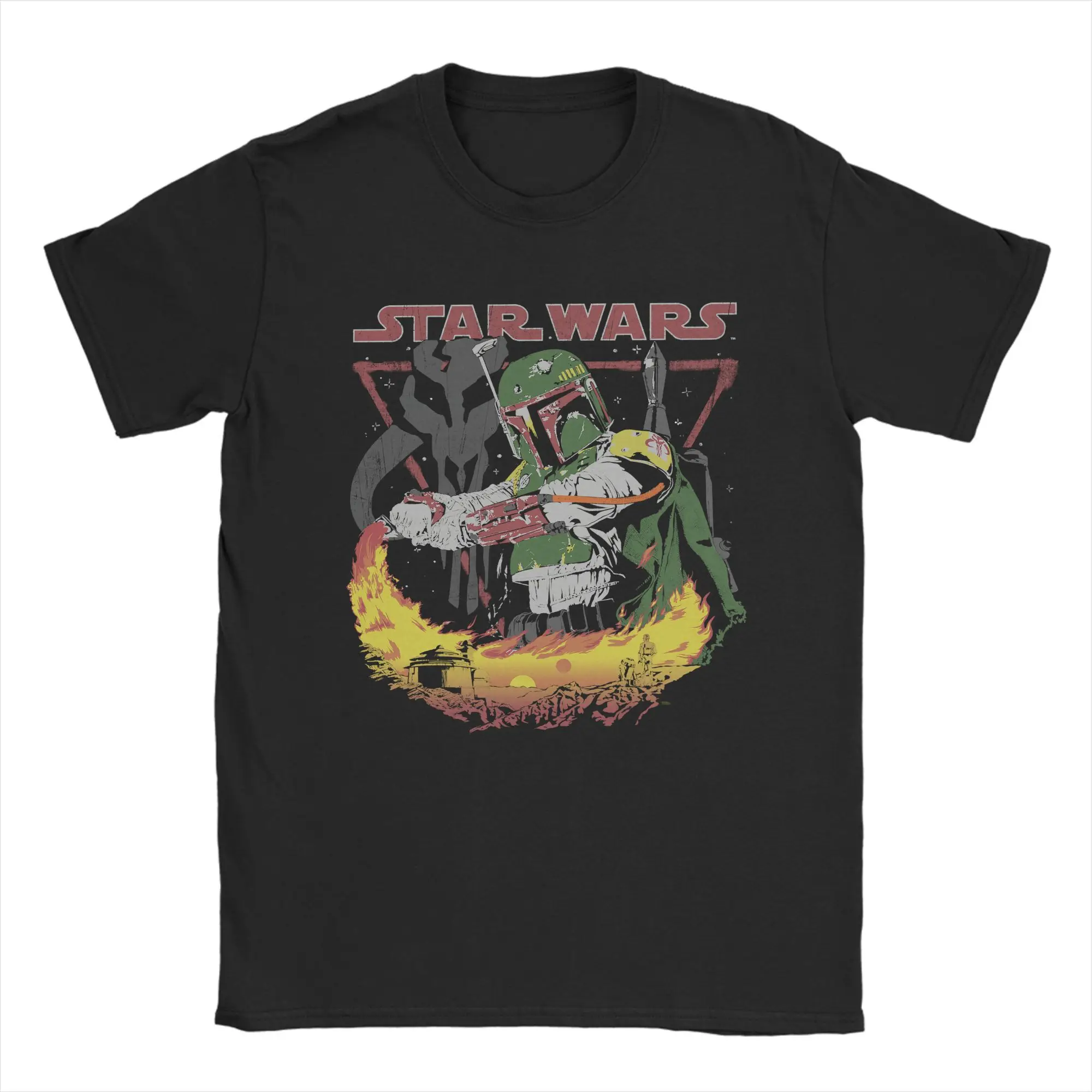

Stars Wars Mission to Tatooine T Shirts Men Women Pure Cotton Vintage T-Shirts Round Neck Tee Shirt Short Sleeve Tops Plus Size