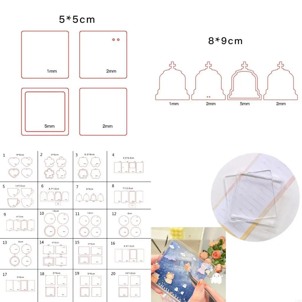   Various Styles Keychain Blanks for DIY Keychain Crafting and Vinyls Projects