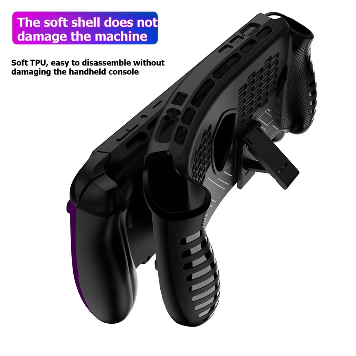 For Claw 8 EX AI+ TPU Soft Protective Case Anti-Scratch Shockproof Cover with Kickstand for Enhanced Protection