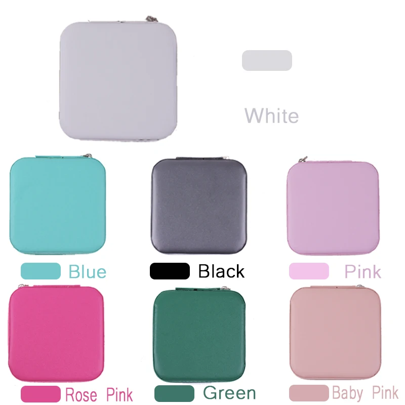 여성용 미니 쥬얼리 보관함, 휴대용 홈 여행 귀걸이, 목걸이 보관 케이스, 반지 정리함, PU 가죽 디스플레이 케이스