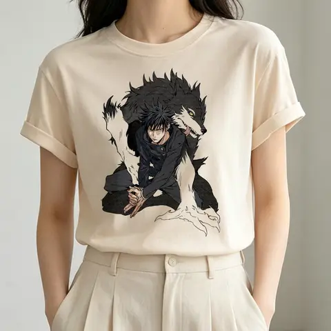 Jujutsu Kaisen t-shirt shoujo korean fashion party 2000s summer t-shirt aesthetic grunge Retro emo kawaii