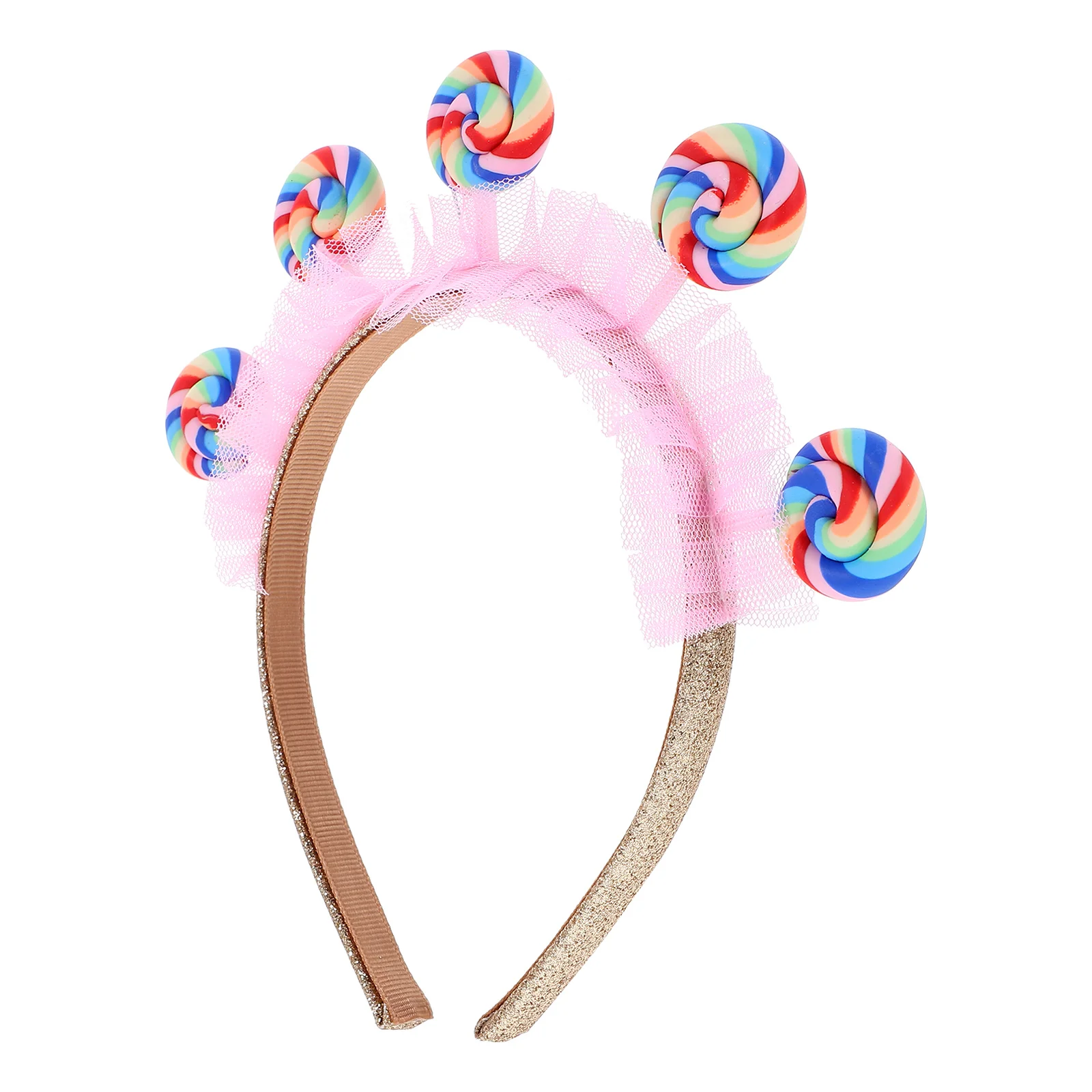 Lolly Pops Candy Headband Cartoon Headdress Hair Accessories for Women Creative Food Party Lollipop Kids Hairband Child