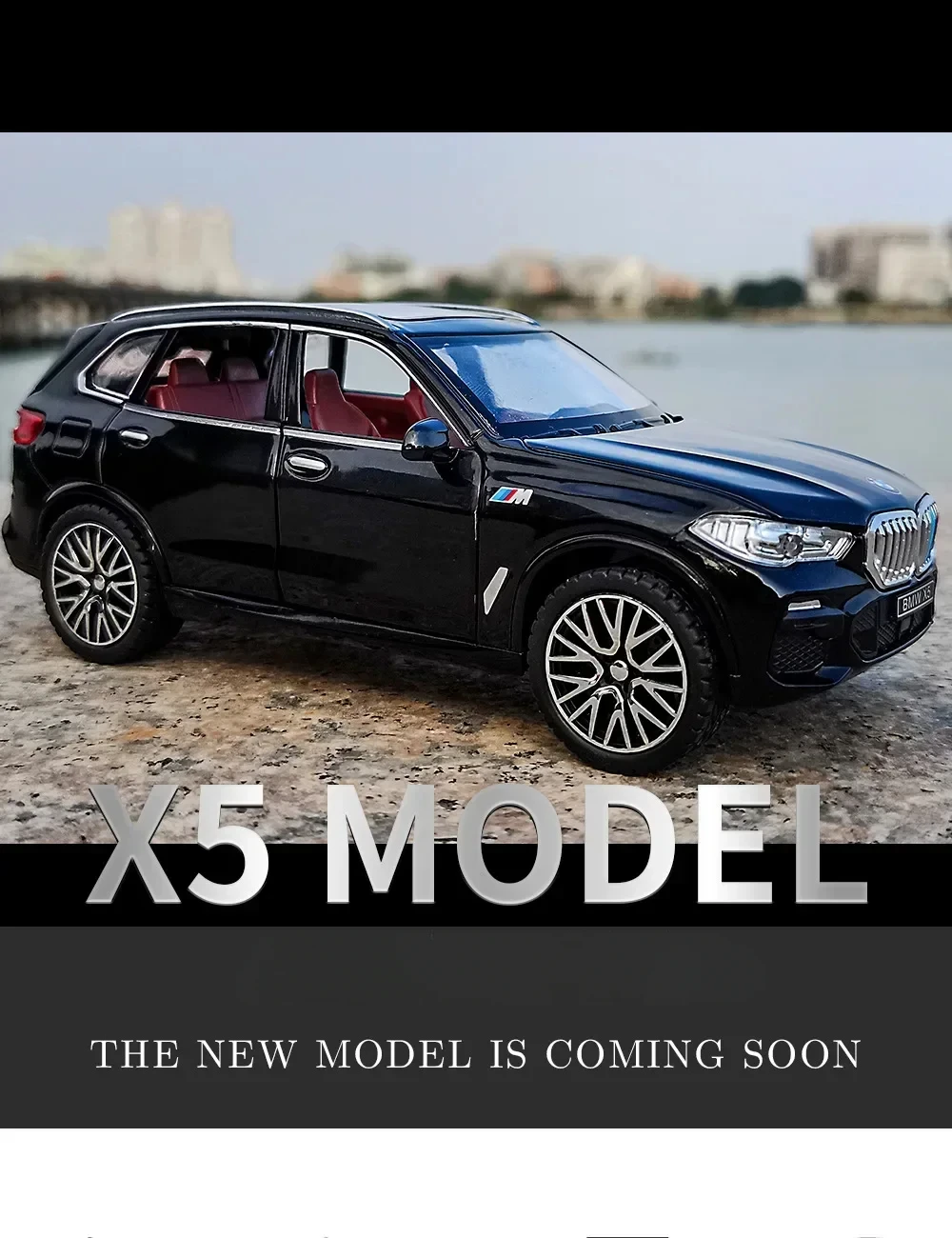 1:32 BMW X5 SUV Alloy Car Model Diecasts Metal Toy Vehicles Car Model High Simulation Collection Sound Light Childrens Toy Gift