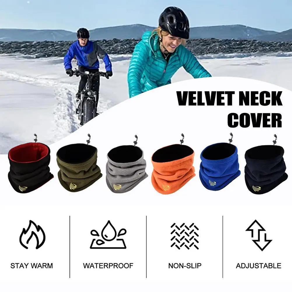 

Fashion Winter Camping Warm Fleece Neck Gaiter Ski Tube Scarf Snowboard Face Outdoor Cycling Cold-proof Collar