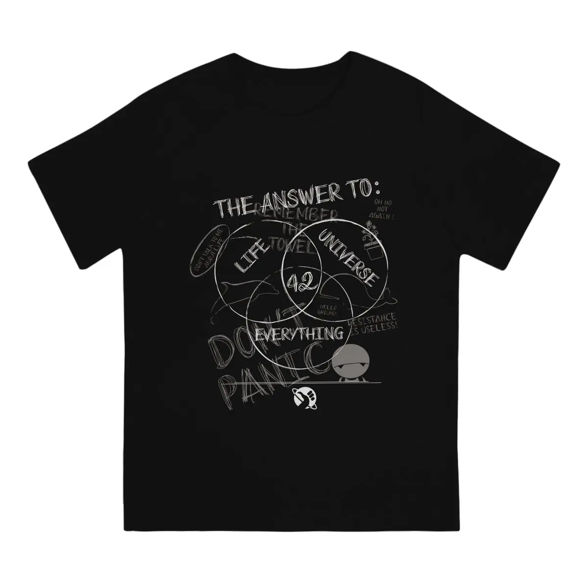 42 The Answer To Life The Universe And Everything Classic Tshirt Graphic Men Tops Vintage Grunge Summer Polyester Clothes TShirt