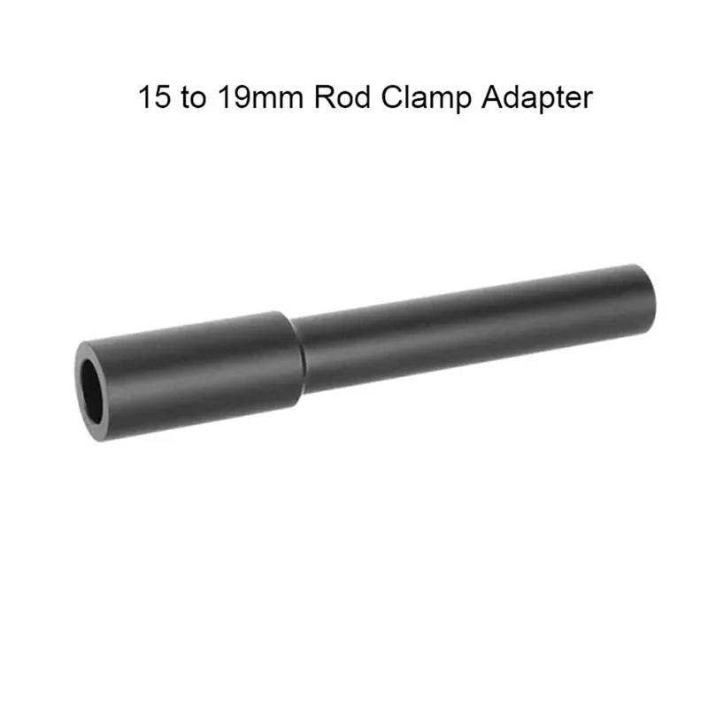 APPLIA-2Pcs DSLR Camera Rail Rod 15Mm To 19Mm Rod Clamp Adapter Aluminum Alloy Rod For Camera Follow Focuses Shoulder