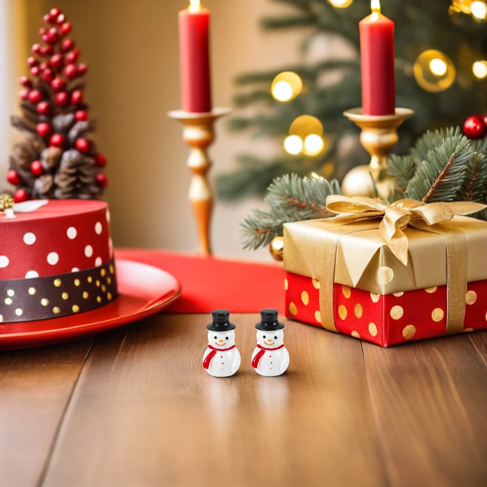 

36Pcs Christmas Resin Snowman Miniatures Micro Landscape Ornaments Fairy Garden DIY Crafts Decorations Crafts Snowman Figurines