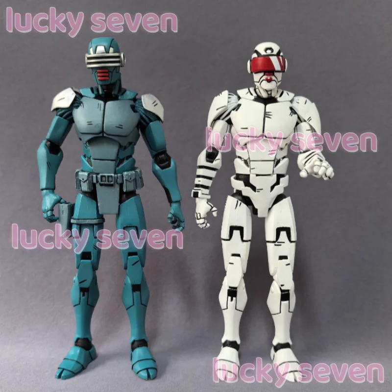 Figurka patrolującego robota, potwór śmieciowy, model głowy byka, figurka akcji, zabawka, ozdoba na stół, prezent