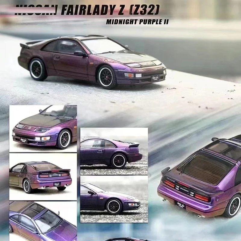 

INNO 1:64 модель автомобиля FAIRLADY Z32 коллекция литых под давлением автомобилей-темно-фиолетовый