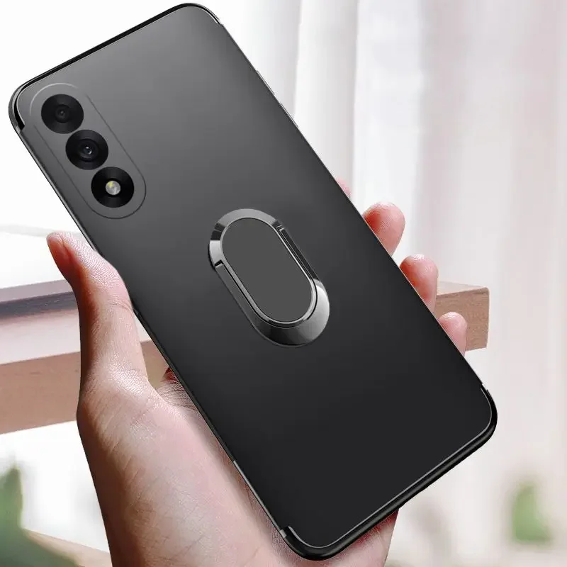

For Oneplus Nord 5 CE 5 5G Case With Magnetic Holder Matte Silicone Soft Shell For Oneplus Nord 5 CE 5G TPU Cover Fundas