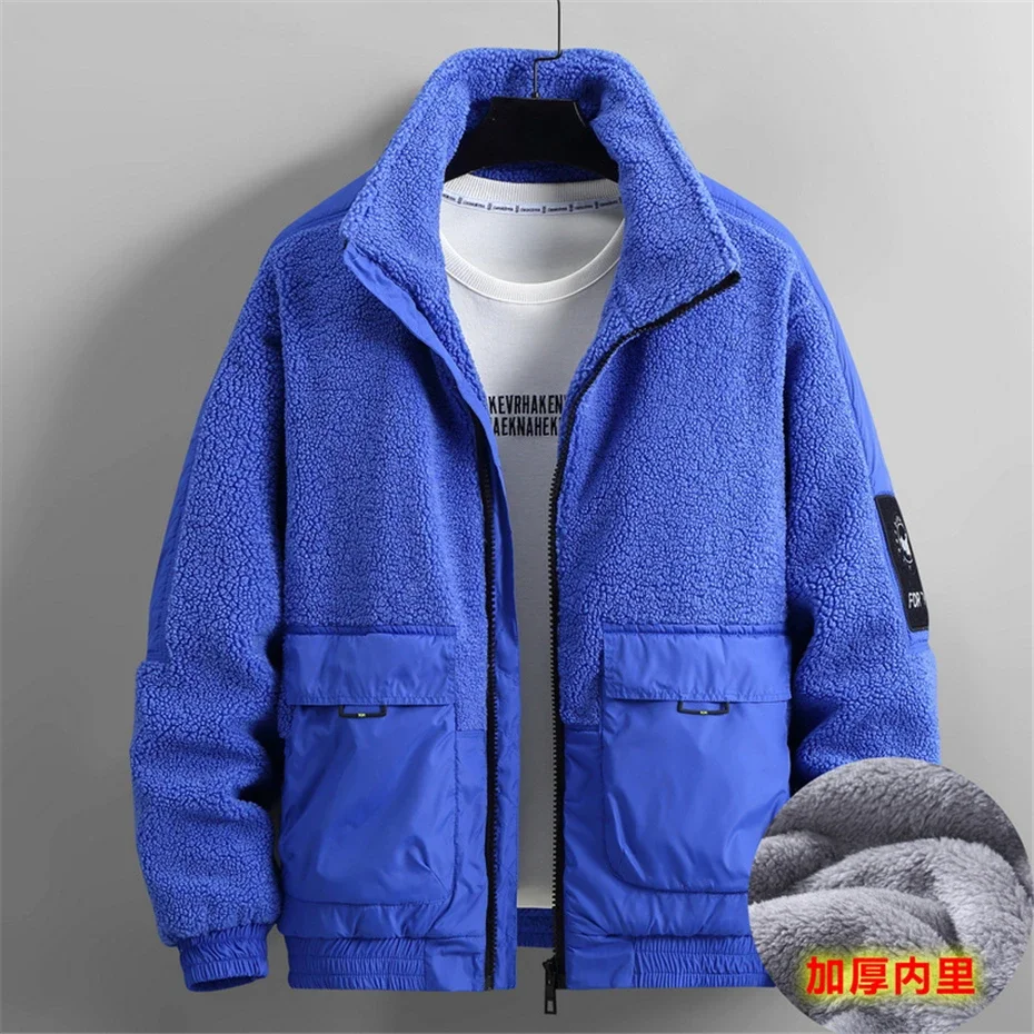 Polar Fleece Jacket Men Winter Thcik Warm Fleece Jacket Coat Plus Size 12XL Fashion Casual Polar Fleece Coat Male