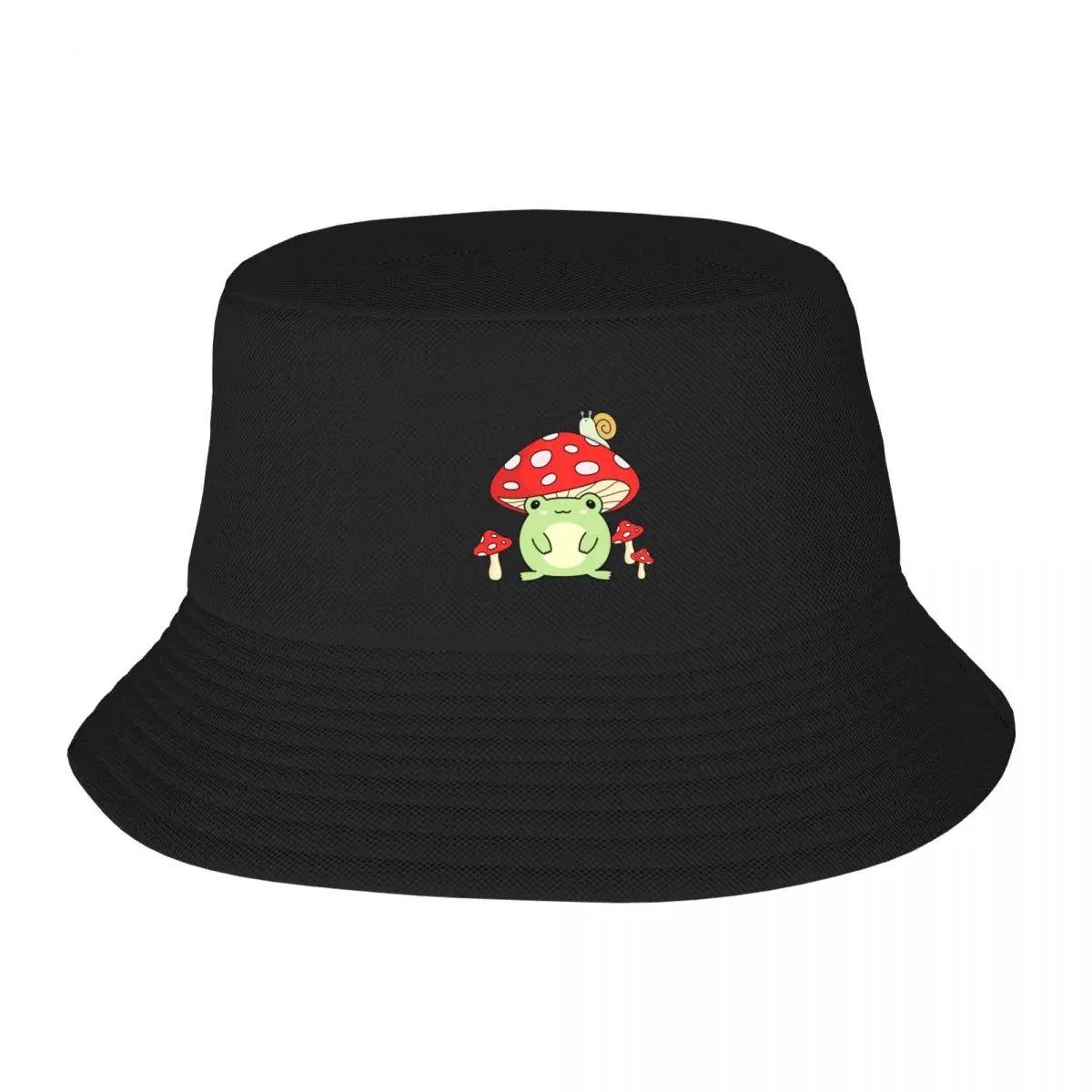 

Frog with Mushroom Hat - kawaii Frog Cottagecore Aesthetic Bucket Hat Hat Man For The Sun birthday Women's Hats 2023 Men's