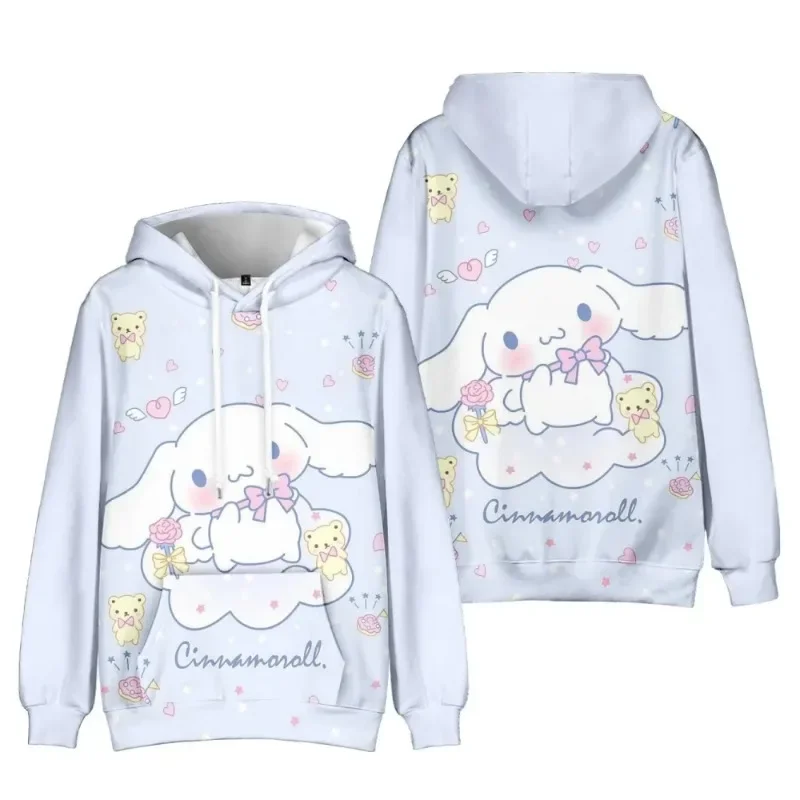 150cm Anime Cinnamoroll Big-eared Dog Cinnamon Dog Element Casual Fashion Hooded Sweatshirt The Best Gift kids clothes girl