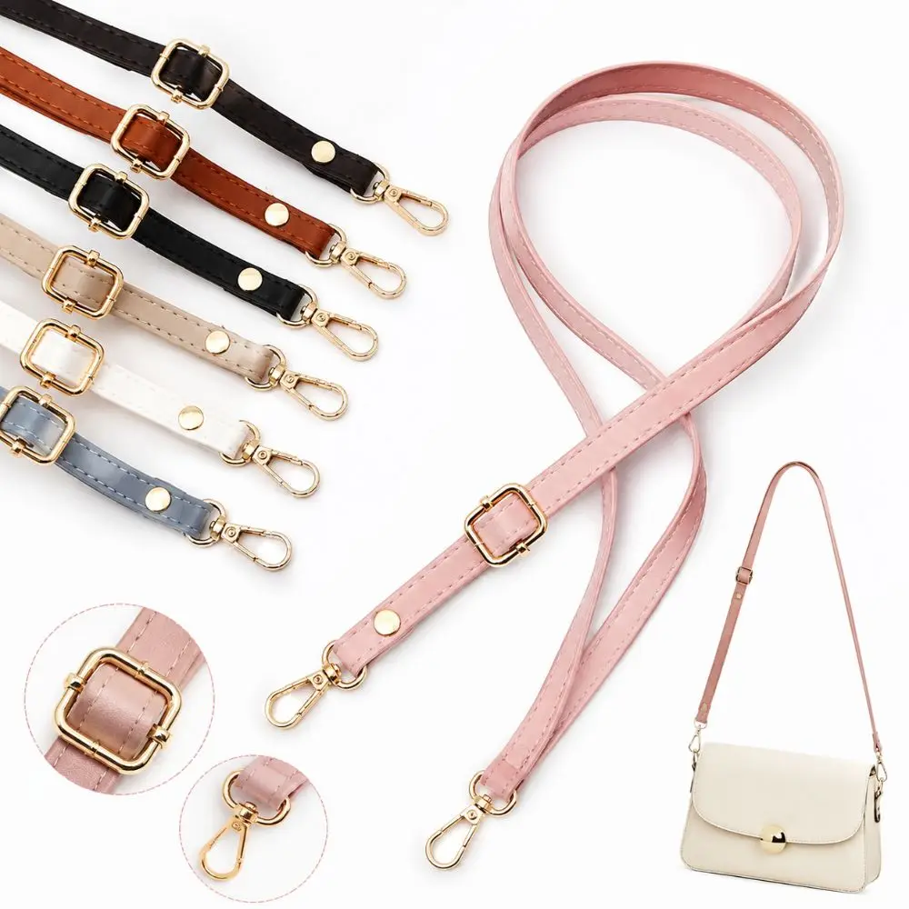 New Fashion 130cm Bag Strap Leather Adjustable Crossbody Strap Multiple Colors Replacement Belt