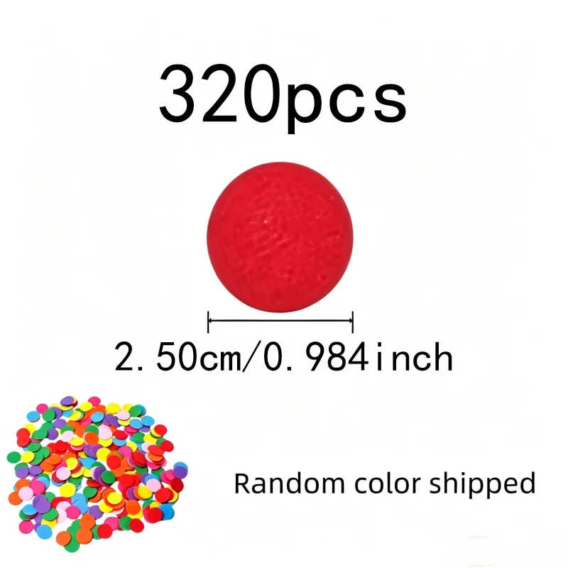 320 pcs 2.5cm Wool Felt Discs for Sewing Patches, Easy Sew Glue Apply, Random Color Assortment, also fits DIY Handmade Crafts