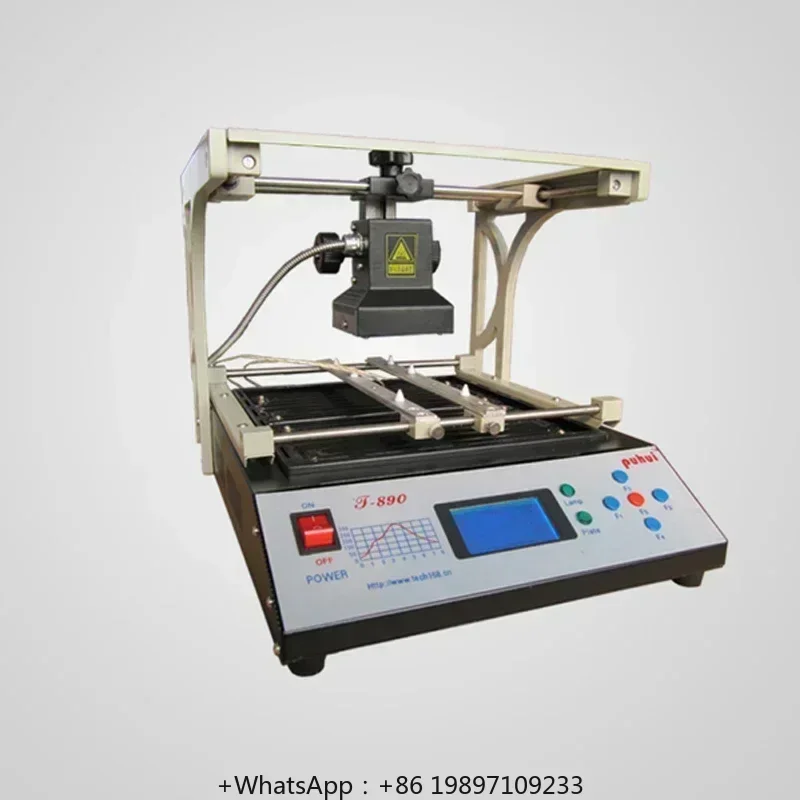مصنع PUHUI T-890 T890 BGA مزدوج رقمي بالأشعة تحت الحمراء BGA/IRDA/IFR/SMD/SMT لحام أساسي 1500 وات ثمانية أنواع من منحنى درجة الحرارة