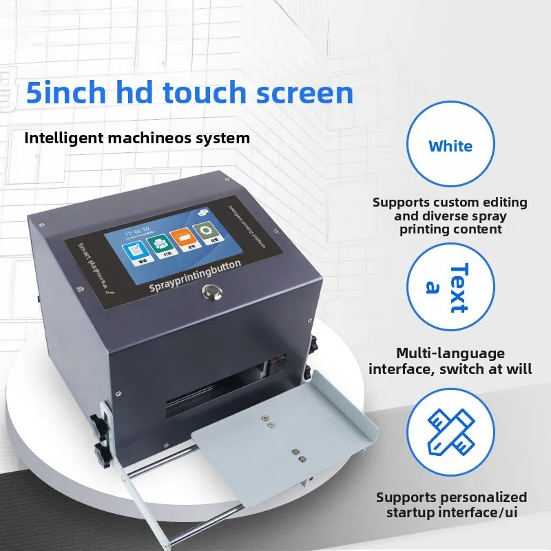 Demin G12 Desktop Coding Machine For Printing Production Date, Batch Number, Packaging, Bottle Caps, QR Codes, High-Speed Inkjet