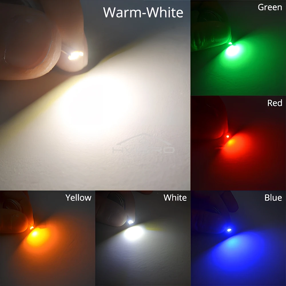 1000 Chiếc 3014 SMD SMART TECH Chip LED Vàng Đỏ Xanh Trắng Cực 11-13LM 20mA 3V Lắp Mặt Đèn Chip led Phát Sáng Đèn Đính Hạt