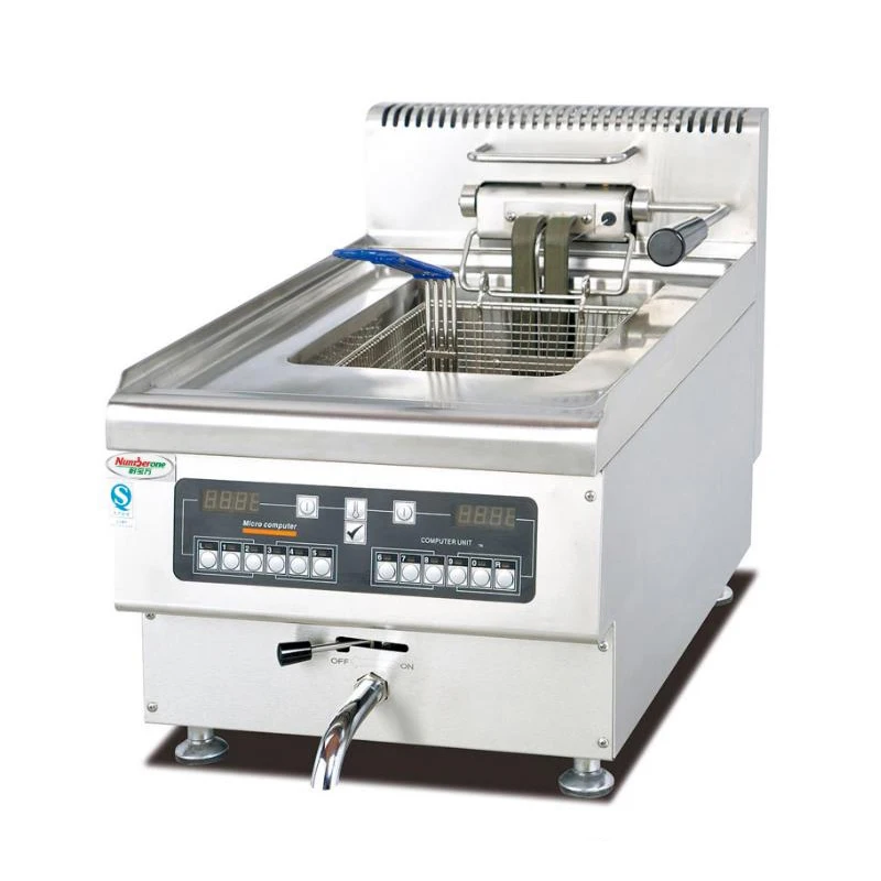 Commercial Single Tank Intelligent Control Electric Deep Fryer Automatic Frying Machine for Restaurant Kitchen Laboratory Food