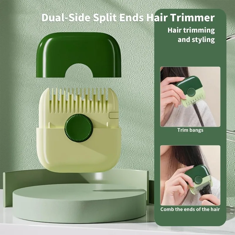 Hot Sale 2 In 1 Double Edge Hair Razor Comb, Portable Manual Hair Trimmer for Baby & Adult Hair Cutting Styling
