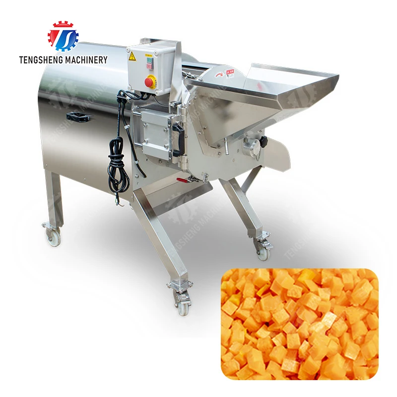 آلة تقطيع الخضار والفواكه لآلة قطع مكعبات نردات البطاطس والجزر والجوز الهند #5