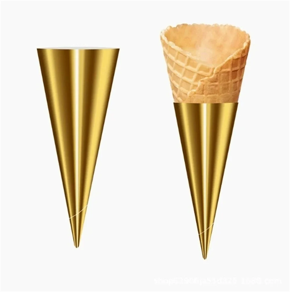 500pcs Ice Cream Cone Paper Jackets Waffle Cone Sleeves