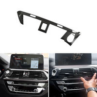 ABS Carbon Fiber LHD Car Styling Interior Dashboard Center Air Vent Cover Strips Trim For BMW X3 G01 X4 G02 2018 2019 2020 2021
