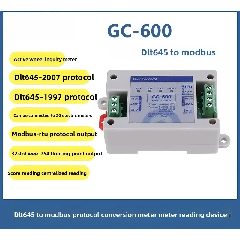 

DLT645 To Modbus Protocol Converter Dl Protocol Centralized Meter Reader, Multiple Meters