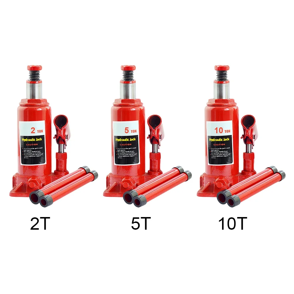 2/5/10 Ton Welded Hydraulic Car Bottle Jack Jack Pad Car Lift Stand Welded Bottle Jack for Auto Repairing