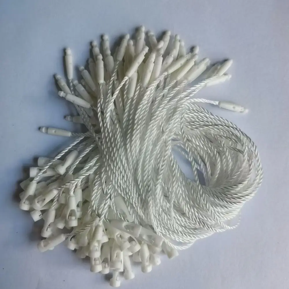 Apparel Price Tag Fasteners Head Strings For Longjiao Textile Label Hanging Premium Cotton Waxed Cord Supplies